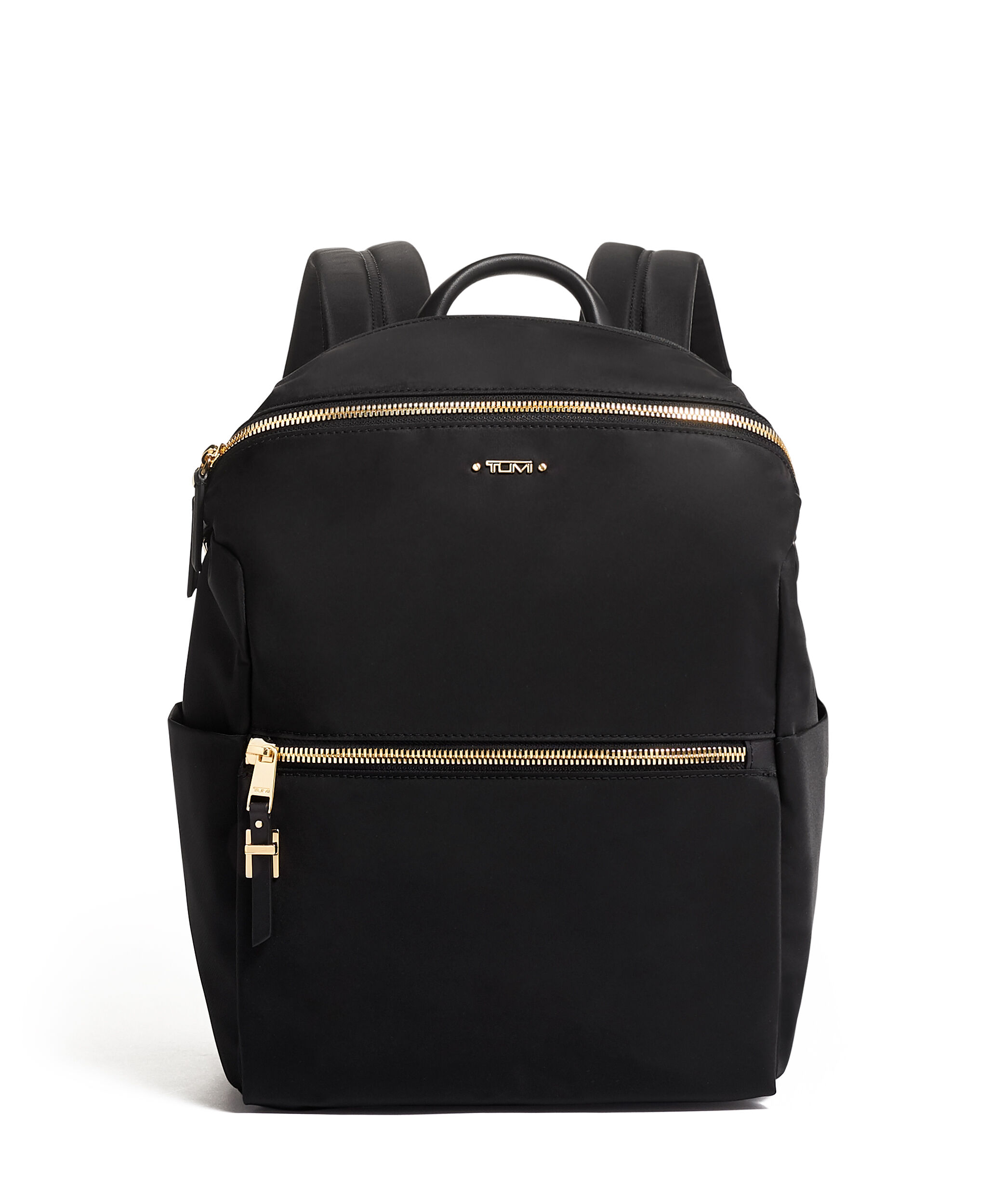 tumi leather backpack womens