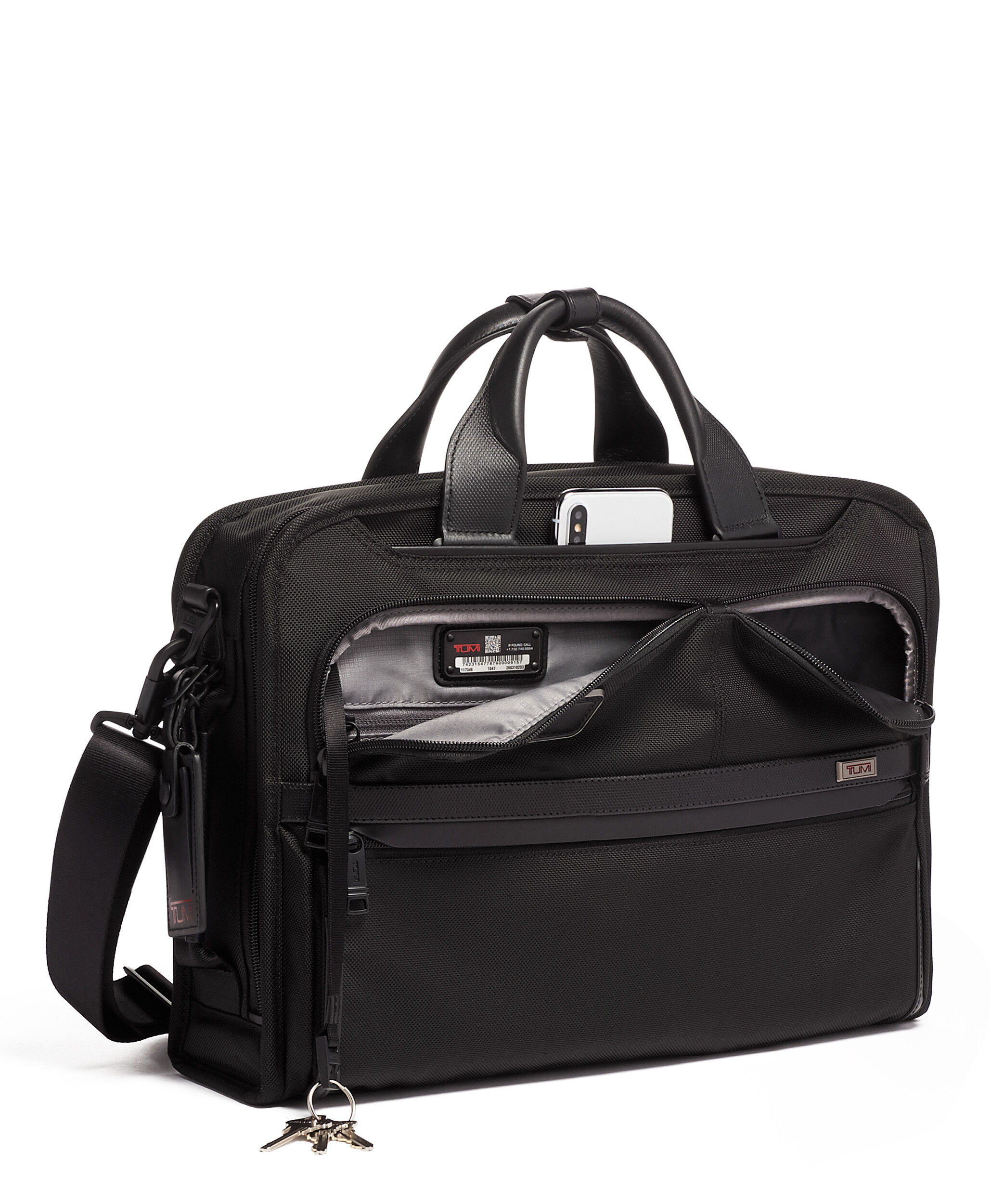 Alpha 3 Slim Three Way Briefcase Black | TUMI Hungary