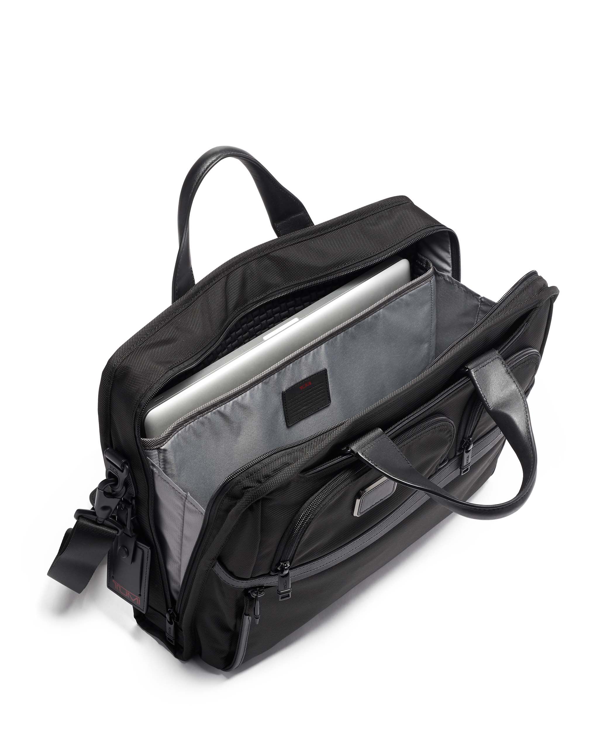 Tumi alpha leather 2025 briefcase
