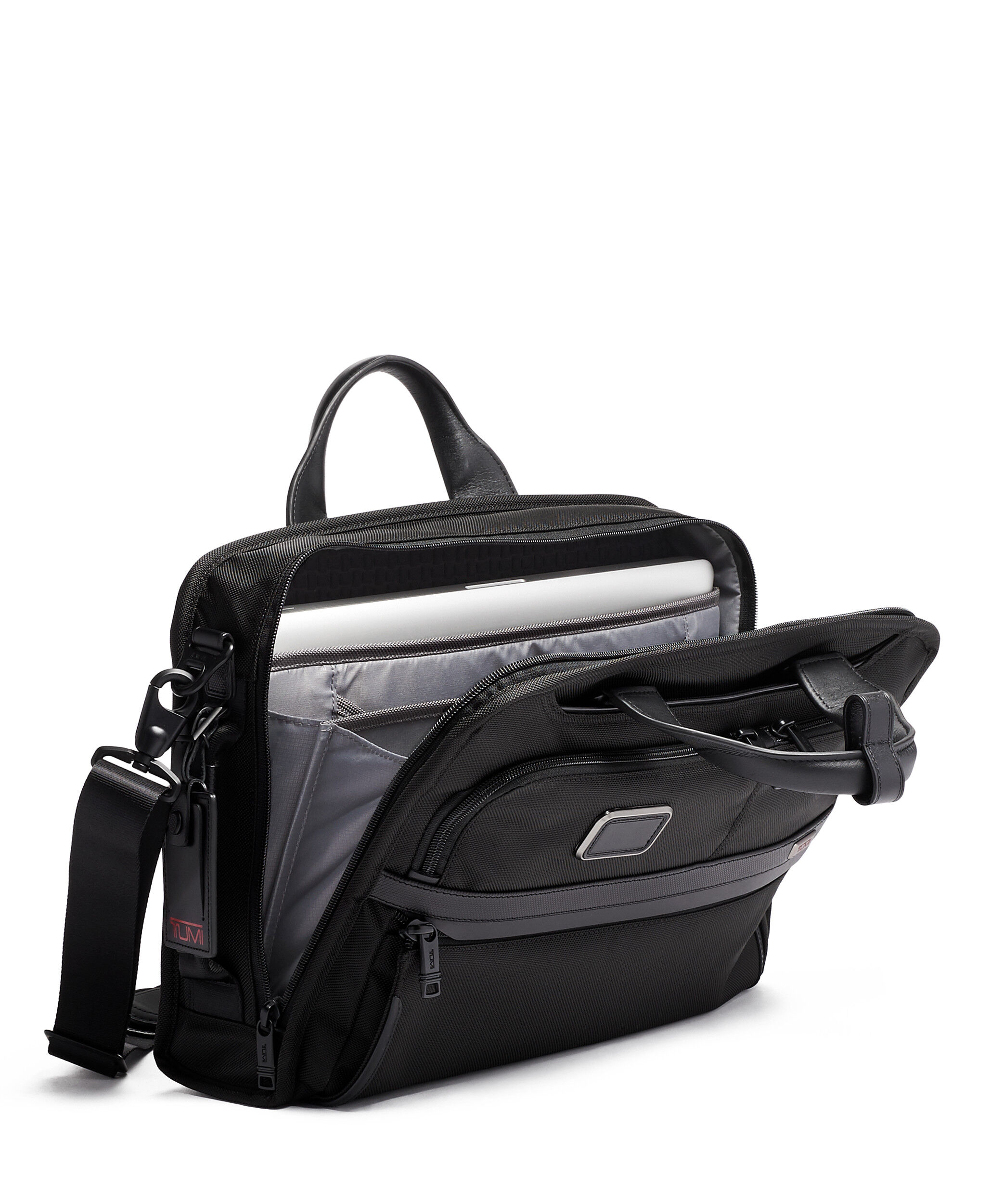 Alpha 3 Slim Three Way Briefcase Black | TUMI Hungary