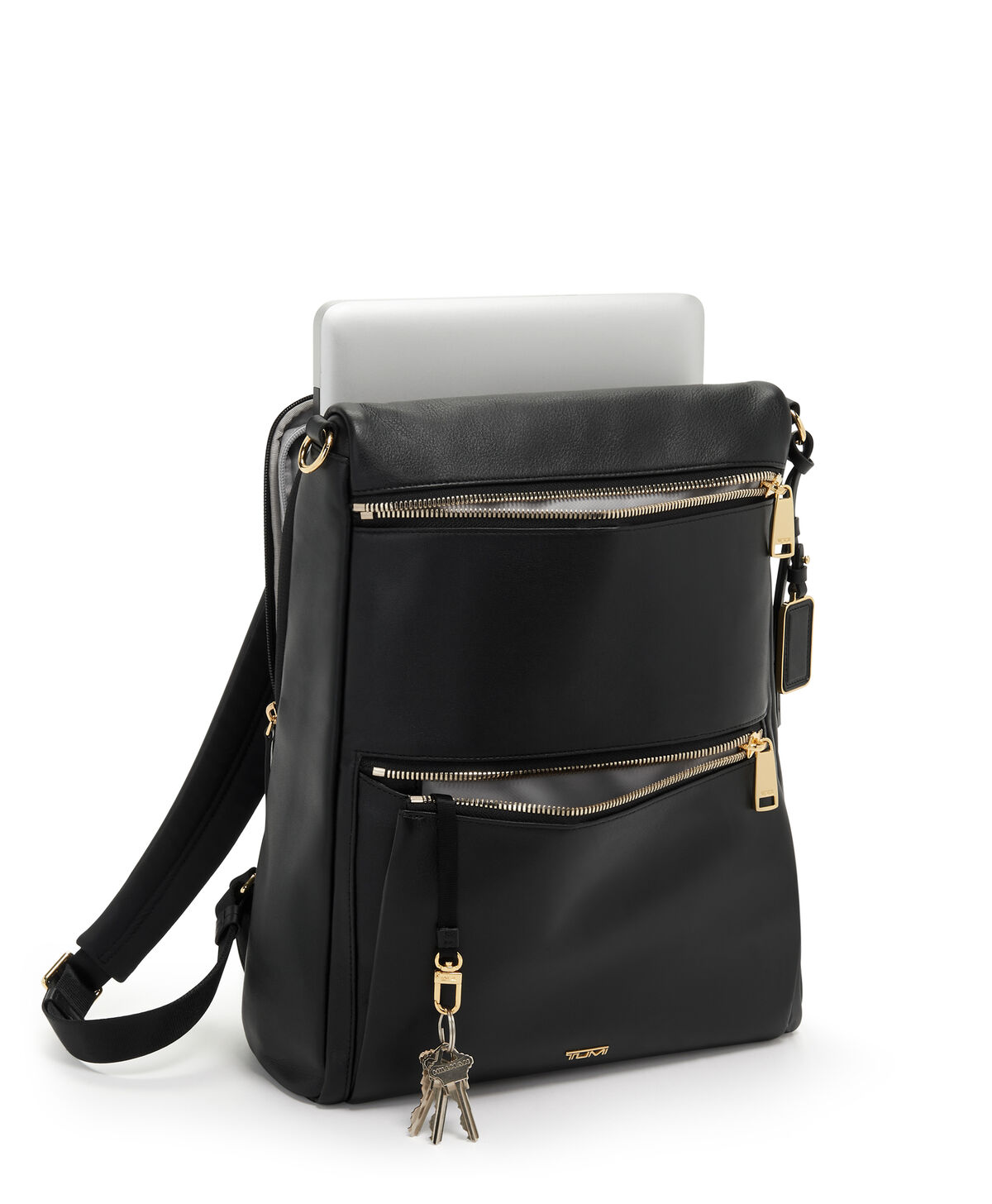  TUMI TUMI+ Charm Pouch - Black/Gold : Clothing, Shoes & Jewelry