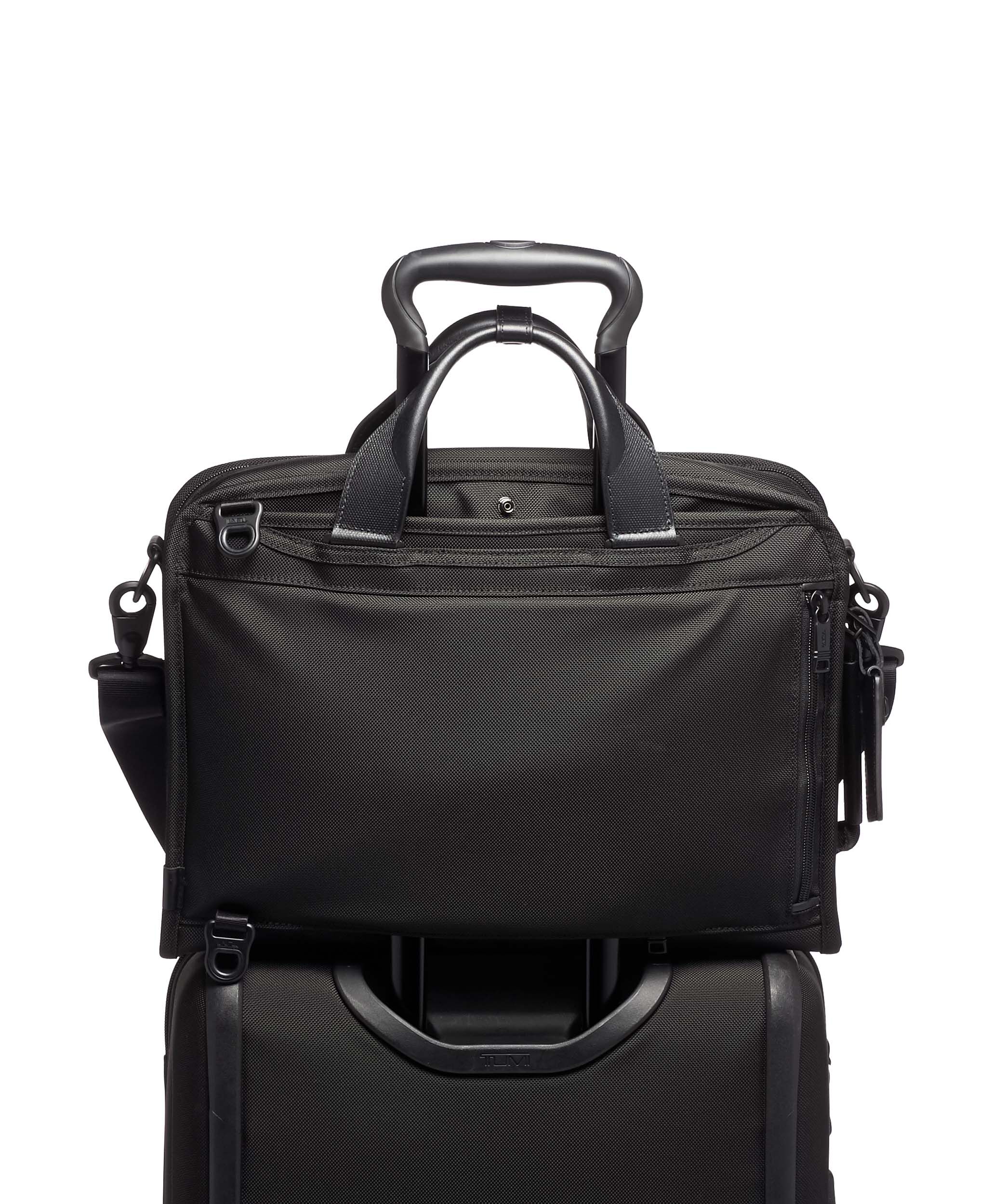 Alpha 3 Slim Three Way Briefcase Black | TUMI Hungary