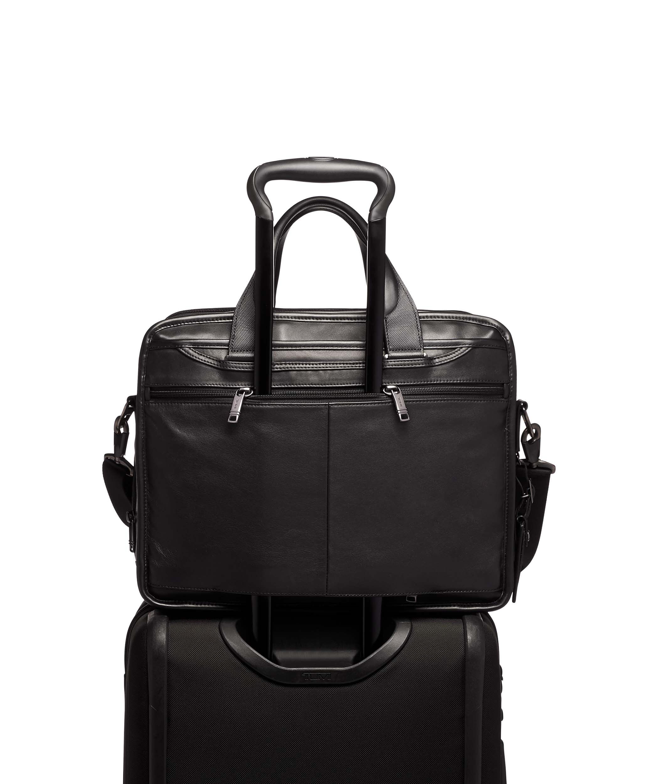 Tumi online leather bag