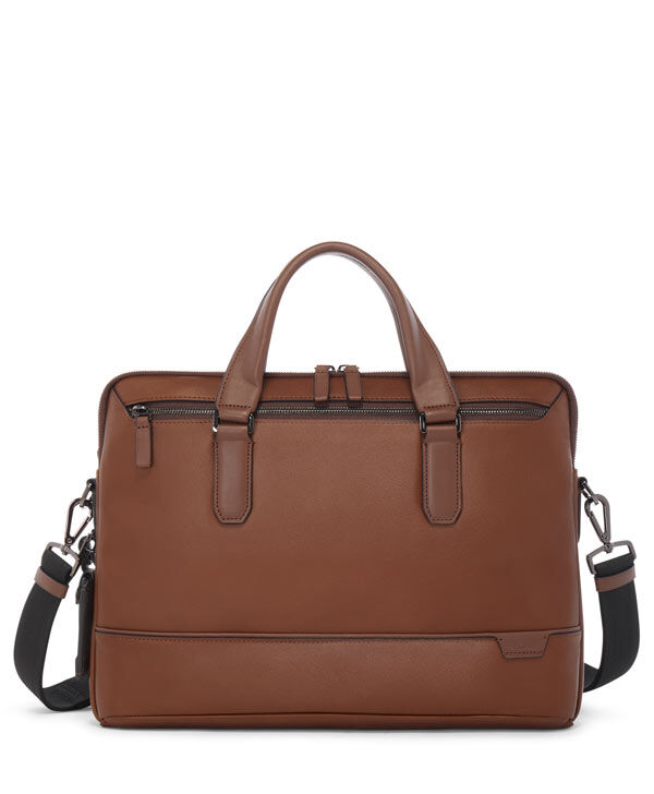 Tumi leather store travel bag