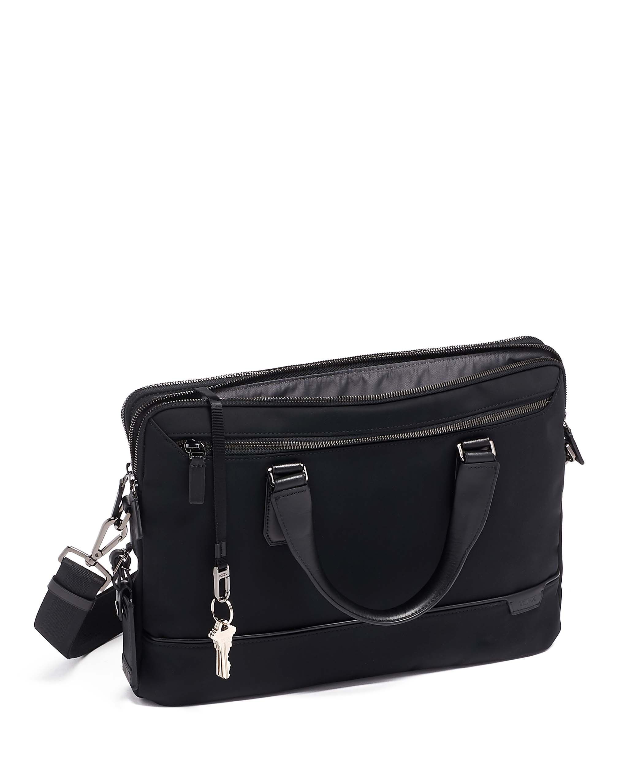 Tumi black briefcase best sale