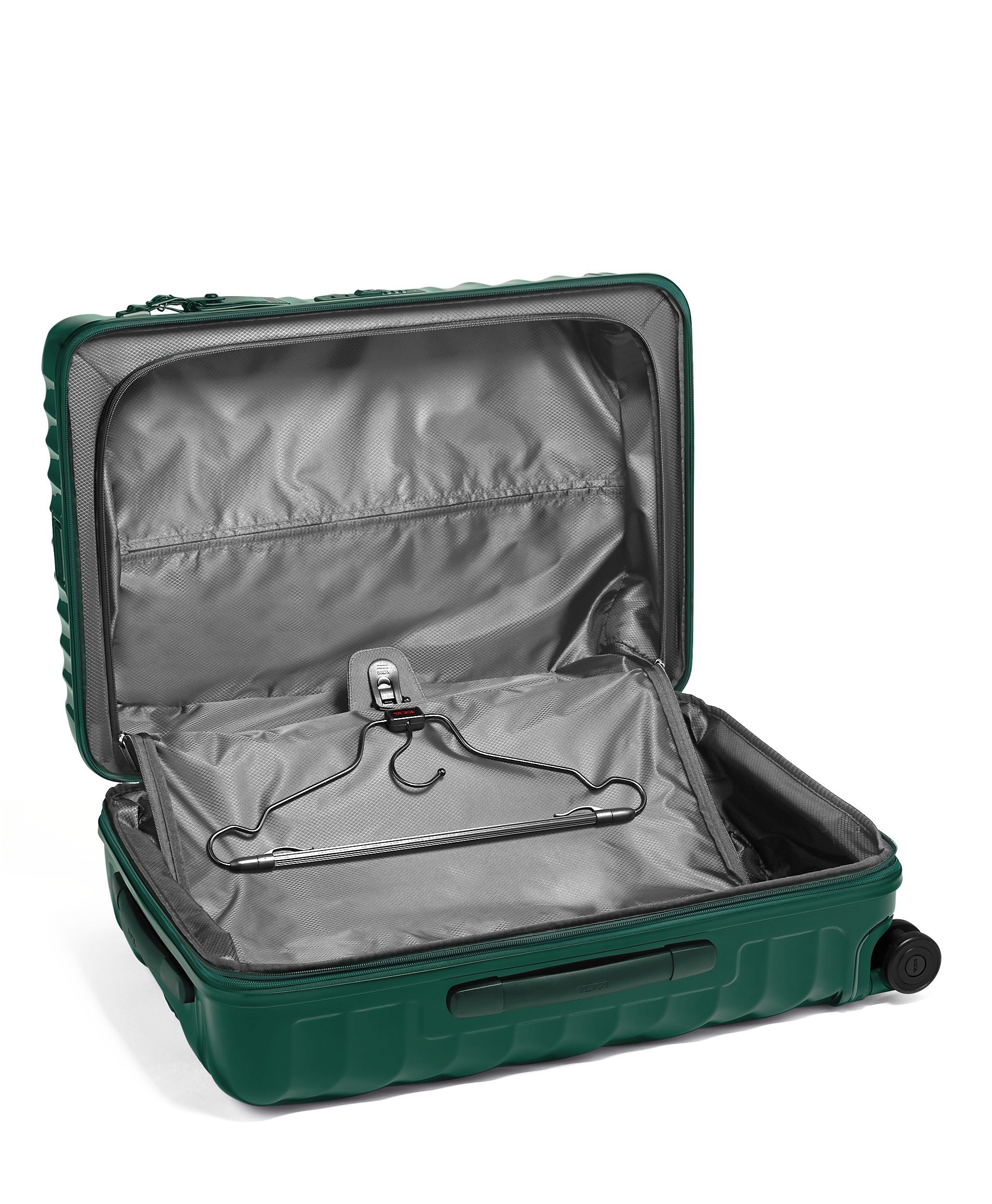 19 Degree Short Trip Expandable Checked Luggage 66 cm Green