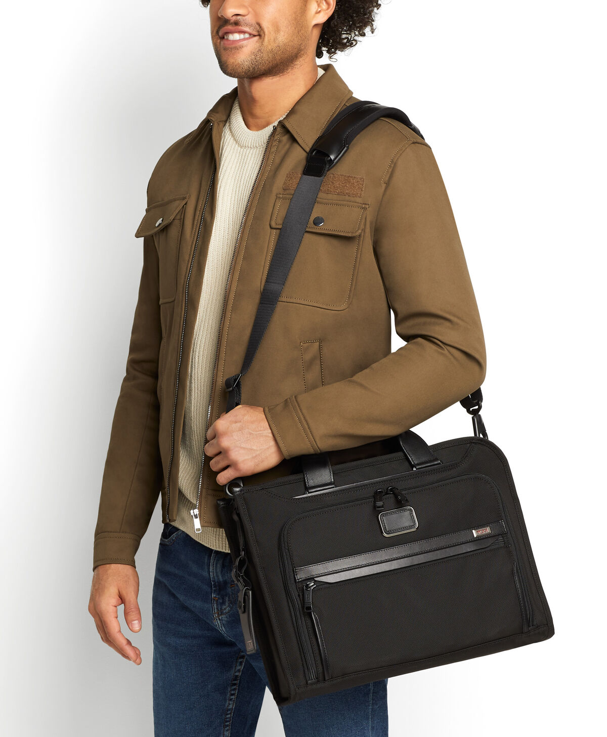 TUMI Alpha 3 SLIM DELUXE PORTFOLIO Black